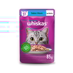 Ração Úmida Whiskas Atum Para Gatos Adultos - 1 Sachê 85G