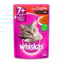 Ração Úmida Whiskas Carne Jelly Para Gatos Sênior 7+ Anos - 85G