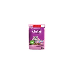 Ração Úmida Whiskas Sachê Carne Ao Molho Para Gatos Filhotes - 85G