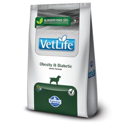 Ração Vet Life Natural Obesity & Diabetic Para Cães Adultos - 2Kg - 2 Kilos
