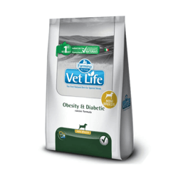 Ração Vet Life Obesity Diabetic Para Cães Mini - 10,1Kg - 10,1 Kilos