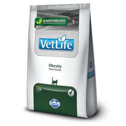 Ração Vet Life Obesity Para Gatos - 2Kg - 2 Kilos