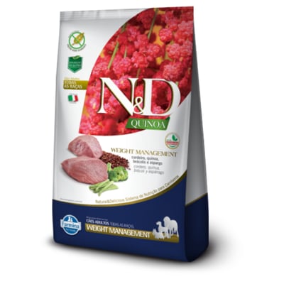 Ração Weight Management N&D Quinoa Cordeiro Para Cães - 10,1Kg - 10,1 Kilos