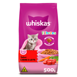 Ração Whiskas Filhotes Carne E Leite - 2,7Kg - 500 Gramas