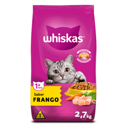 Ração Whiskas Frango Para Gatos Adultos - 10.1Kg - 900 Gramas