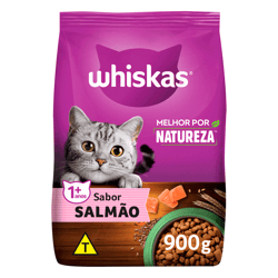 Ração Whiskas Melhor Por Natureza Salmão Para Gatos Adultos - 900G - 900 Gramas