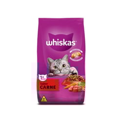 Ração Whiskas Para Gatos Adultos Sabor Carne - 500G - 500 Gramas