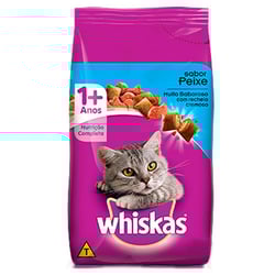 Ração Whiskas Peixe Para Gatos - 2,7Kg