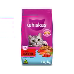 Ração Whiskas Sabor Carne - 10,1Kg - 10,1 Kilos
