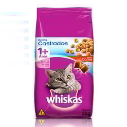 Ração Whiskas Sabor Carne - 2,7Kg