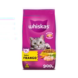 Ração Whiskas Sabor Frango E Leite - 10,1Kg - 900 Gramas