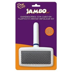 Rasqueadeira Jambo Branca Para Cães Tam.P - 1 Unidade