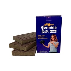 Refil Germina Bem All Garden - 3 Unidades Para Bandeja Germinadora