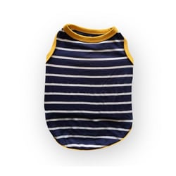 Regata Listrada Petpuf Azul E Amarelo Tam.04 Para Cães E Gatos