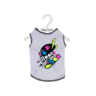 Regata Urban Puppy Fluor Branca Para Cachorros - Tamanho 12