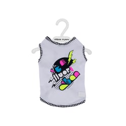 Regata Urban Puppy Fluor Branca Para Cães - 1 Unidade - Tamanho 10