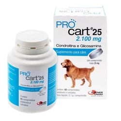 Regenerador Articular Pro Cart 25 Para Cães De Até 25Kg - 60 Comprimidos