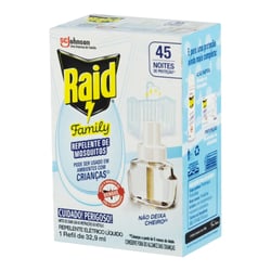 Repelente Elétrico Líquido Raid Refil Sem Perfume 32.9Ml - 1 Unidade