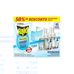 Repelente Elétrico Raid Family 32,9Ml Refil
