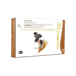 Revolution 12% Para Caes De 5 A 10Kg 60 Mg Com 3 Pipetas