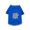 Roupa Festa Junina Modernpet Azul Com Bolso Para Cachorros - Tamanho PP