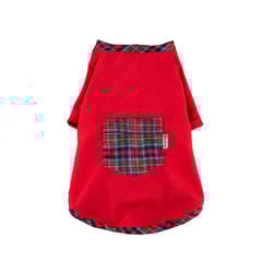 Roupa Festa Junina Modernpet Vermelha Com Bolso Para Cães - Tamanho EG