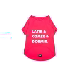 Roupa Uv50 Dognerd Latir, Comer E Dormir Rosa Para Cães - 1 Unidade - Tamanho 1