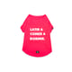 Roupa Uv50 Dognerd Latir, Comer E Dormir Rosa Para Cães - 1 Unidade - Tamanho 1 - Tamanho 1