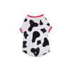 Roupa Uv50 Preto E Branco Dognerd Pela Vaquinha Para Cães - 1 Unidade - Tamanho 1