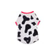 Roupa Uv50 Preto E Branco Dognerd Pela Vaquinha Para Cães - 1 Unidade - Tamanho 1 - Tamanho 1