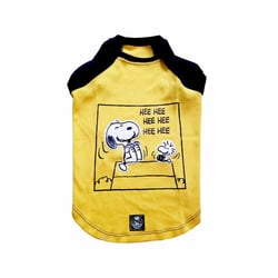 Roupa Zooz Pets Snoopy Hee Amarela Para Cães - Tamanho M