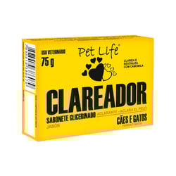 Sabonete Clareador Pet Life Para Cães E Gatos - 75G