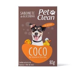 Sabonete Pet Clean Coco Para Cães E Gatos - 80G