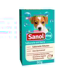 Sabonete Sanol Dog Filhotes Para Cães E Gatos - 90G