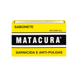 Sabonete Sarnicida E Antipulgas Matacura Para Cães E Gatos - 80G