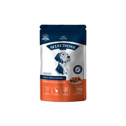 Sachê Selections For Pets Para Cães Adultos De Porte Médio E Grande Sabor Frango Ao Molho - 100G - 1 Unidade