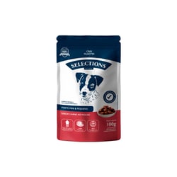 Sachê Selections For Pets Para Cães Filhotes De Porte Pequeno E Mini Sabor Carne Ao Molho - 100G - 1 Unidade