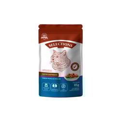 Sachê Selections For Pets Para Gatos Adultos Castrados Sabor Peixe Ao Molho 85G - 1 Unidade