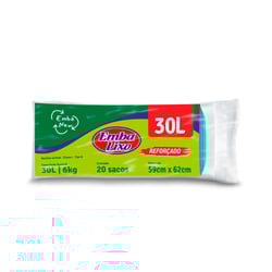 Saco De Lixo Embalixo Azul - Casa E Jardim - 30 Litros