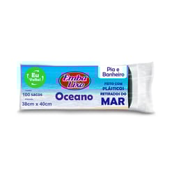 Saco De Lixo Embalixo Oceano Preto 9L Para Casa E Jardim - 9 Litros