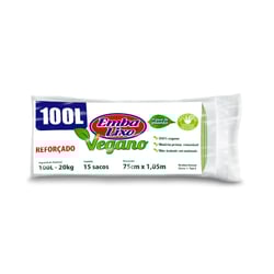 Saco De Lixo Embalixo Vegano Verde 100L Para Casa