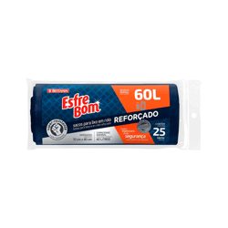Saco Para Lixo Reforçado Preto Bettanin 110L - 1 Unidade