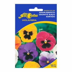 Sementes All Garden Amor-Perfeito Gigante Suíço Sortido - 1 Pacote