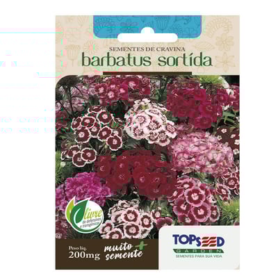 Sementes Cravina Barbatus Sortido Topseed - 1 Pacote