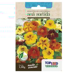 Sementes De Capuchinha Anã Sortida Topseed Garden - 1 Unidade