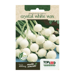 Sementes De Cebola Crystal White Wax Tradicional Topseed Garden - 1 Unidade