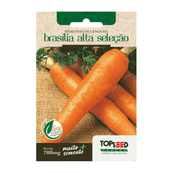 Sementes De Cenoura Brasília Alta Seleção Topseed Garden - 1 Unidade