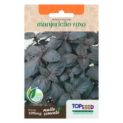 Sementes De Manjericão Roxo Tradicional Topseed Garden - 1 Unidade