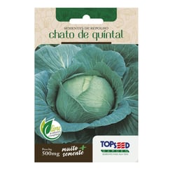 Sementes De Repolho Chato Topseed Garden - 1 Unidade