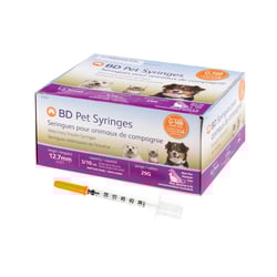 Seringa Becton E Dickinson Insulina U-100 Para Cães E Gatos - 10 Unidades